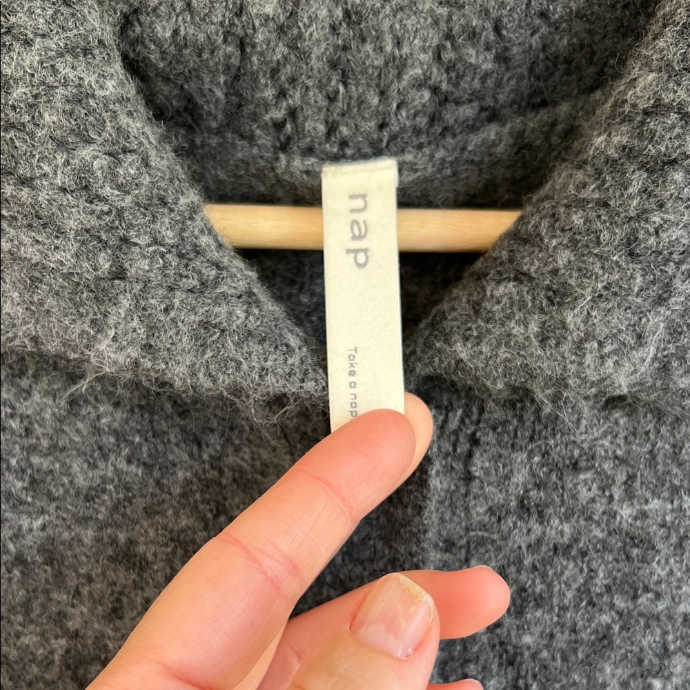 NAP | Charcoal Gray Women's Cardigan Sweater - Picture 4 of 6